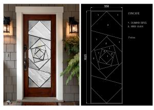 Buy cheap Clear / Coated / Stained Pattern Decorative Panel Glass 22*48 product