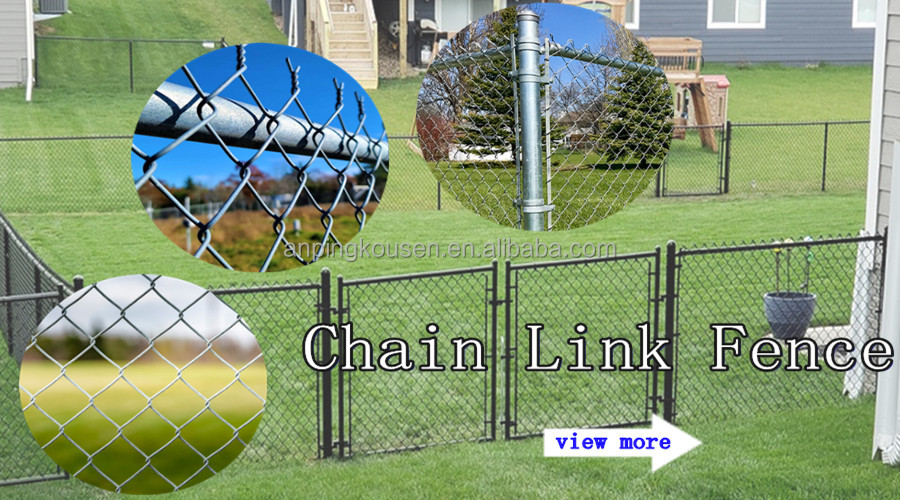 25*25mm 50*50mm 60*60mm 80*80mm PVC Coated Chain Link Fence Mesh for Garden Protection