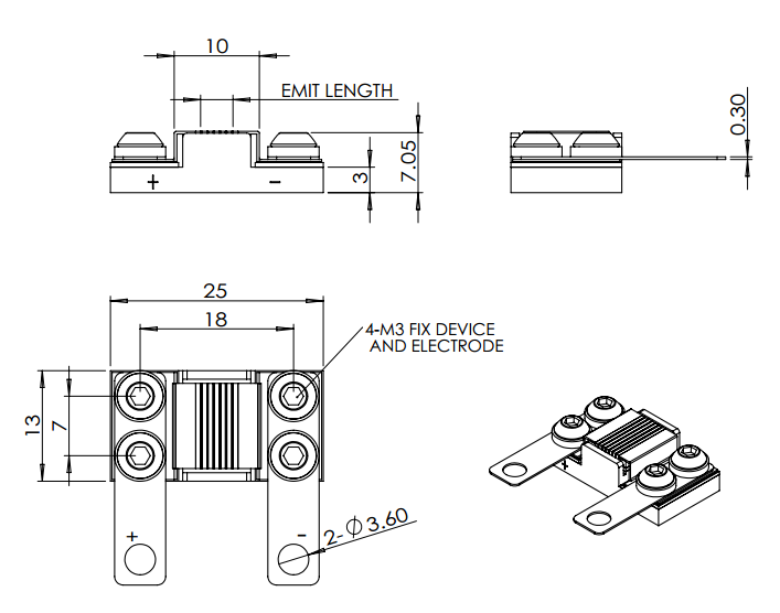 IR Illumination Laser Diode High Power High OE Conversion Efficiency
