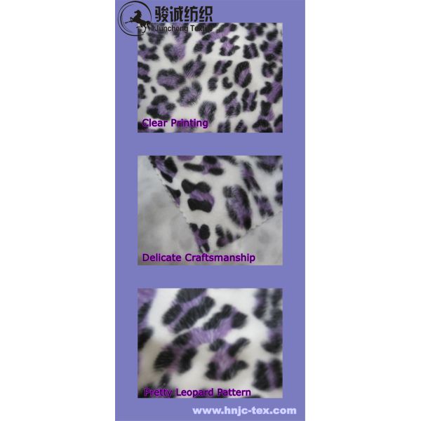 border print fabric leopard animal printed fabric velboa for sofa upholstery polyester