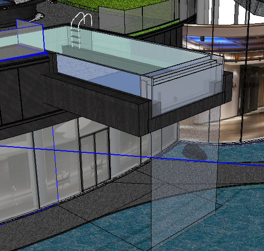 Customized Size Acrylic Window Installation Training for Residential Underwater Pool