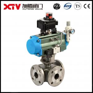 Buy cheap High Platform Square Three-Way Q44F-25P Floating Ball Valve for Different Applications product
