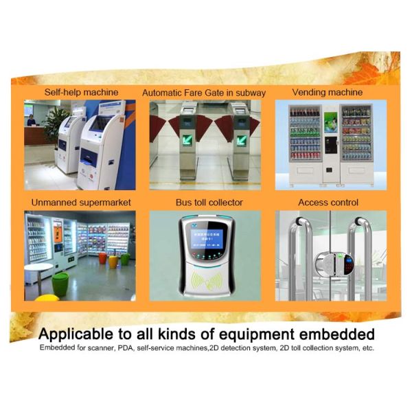 USB 2D Fixed Mount Barcode Scanner Module Vending Machine For Mobile Phone Payment