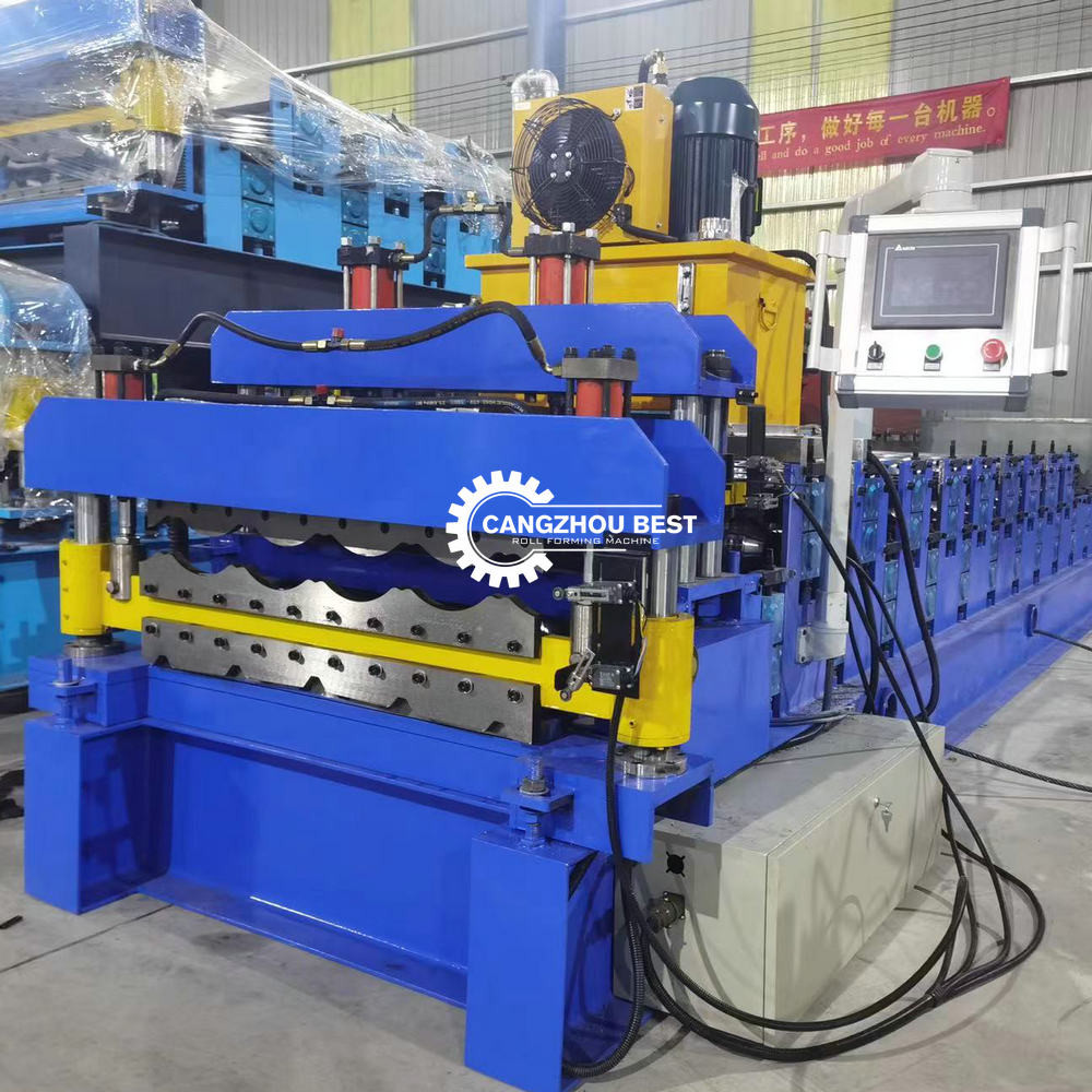 Buy cheap 1000mm Double Layer Forming Machine Roofing Sheet R Panel product