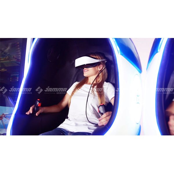 Egg Shaped 9D Virtual Reality Simulator 2 Seats with Special Effects 42 " Monitor