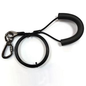 China PVC Coated Adjustable Tie-Out Outdoor Steel Core Steel Wire Two Hook For Dog on sale