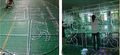 LED 2D Christmas Across Street Decoration Motif Light