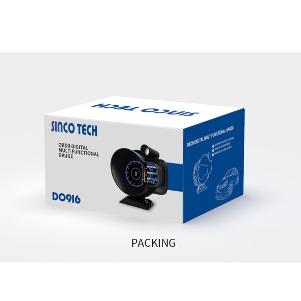DO916 Sinco Tech OBD2 Race Car Dashboard