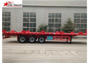 Buy cheap 24/32/48/53/50 Foot Semi Truck Flatbed Trailer With Leaf Spring Suspension product