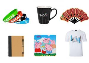 Promotional Company Advertising Gifts Novelty Product With Cups / Fans / T Shirt