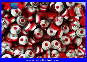 China 20mm Flip Top Cap , Aluminum Flip Off Caps For 10ml Medicine Vials / oil solutions on sale