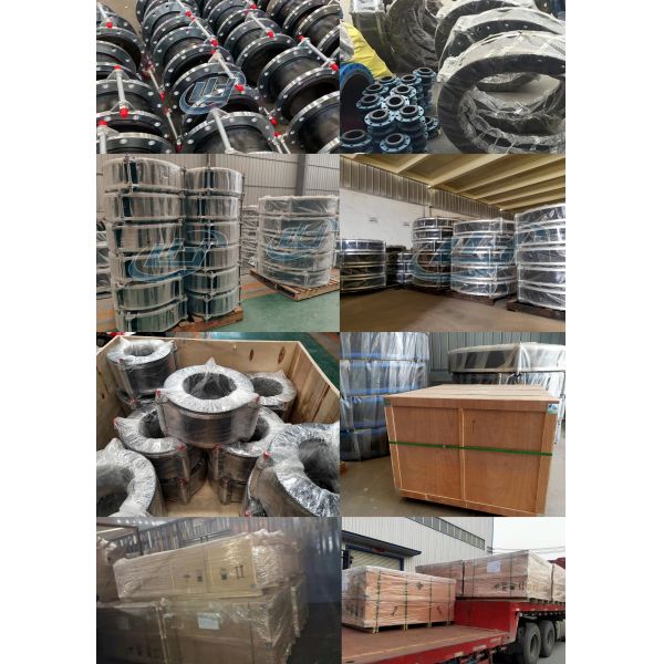 PN40 EPDM Flexible Fully Sealed Rubber Expansion Joint With Flange Connection Compensator