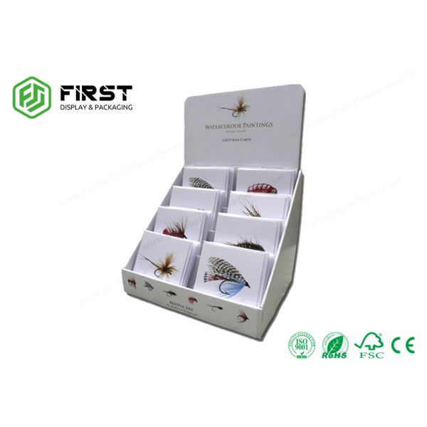 Customized Retail Advertising Promotion POP Paper Cardboard Counter Top Display stand