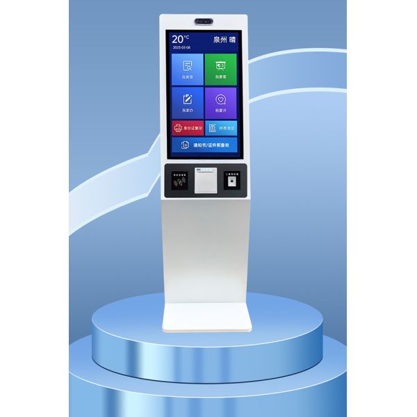 AR Kiosk Self Ordering 1920*1080 Fast Food Ordering Kiosks White