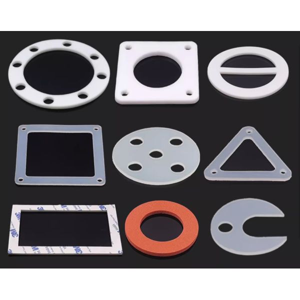 Red Color Silicone Rubber Washers Silicone Stripe 9mpa Tensile Strength