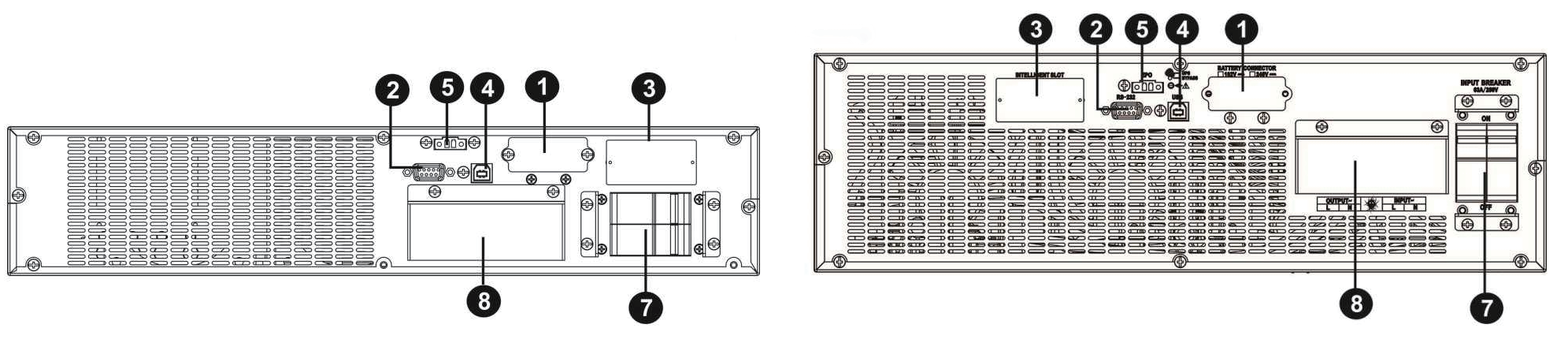 1kva-6kva single UPS/rack mounted/embedded UPS/online power supply