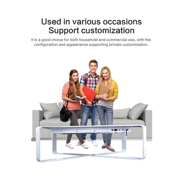 43 Inch LCD Screen Multi Touch Interactive Table Smart Display X Shaped For Coffee Game