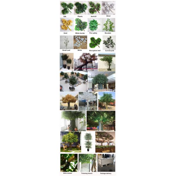 Tall Artificial Ficus Tree For Office Decoration 3m Height Environmentally Friendly