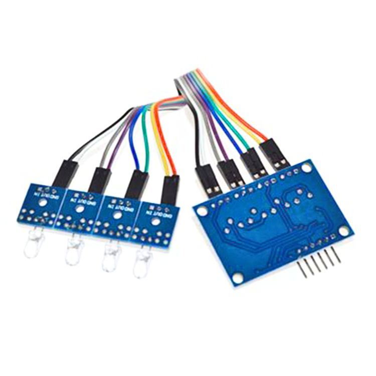 Chinese Factory Low Cost 4 Channel Light Sensor Photodiode Sensor Module LM339 Light Control Sensor