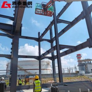 Lightweight High Rise Steel Frame Buildings Construction Steel Structure Grid