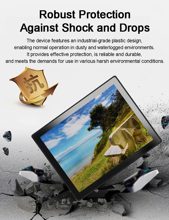 27 inch Outdoor Terminal Embedded High-brightness Screen1000nits TFT LCD Monitor Waterproof IP67 Explosion Proof for Marine Open Frame