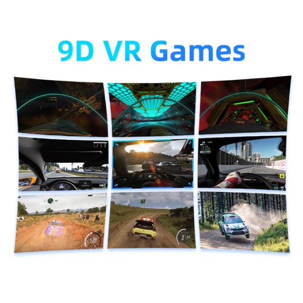9D F1 Virtual Reality Racing Simulator VR 6 DOF 3 Screen Motion Ride