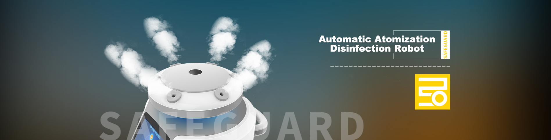 UVC Light Cleaning Spray Automated Guided Vehicle 15L Hospital Disinfection Robot