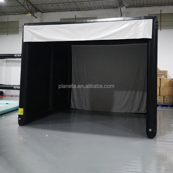 High Quality Enclosure Inflatable Golf Simulator Movie Screen Enclosure Golf Cage Tent