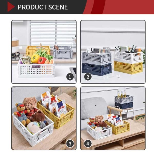 Rectangular Silk Road Enterprise Cube Plastic Household Storage Containers For Sundries Durable