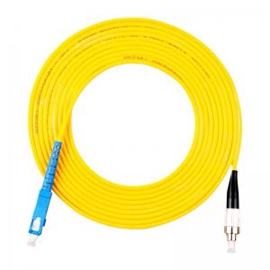 Buy cheap FC UPC To SC UPC Simplex 3.0mm PVC Single Mode Fiber Patch Cable , Jumper Fiber Patch Cord product