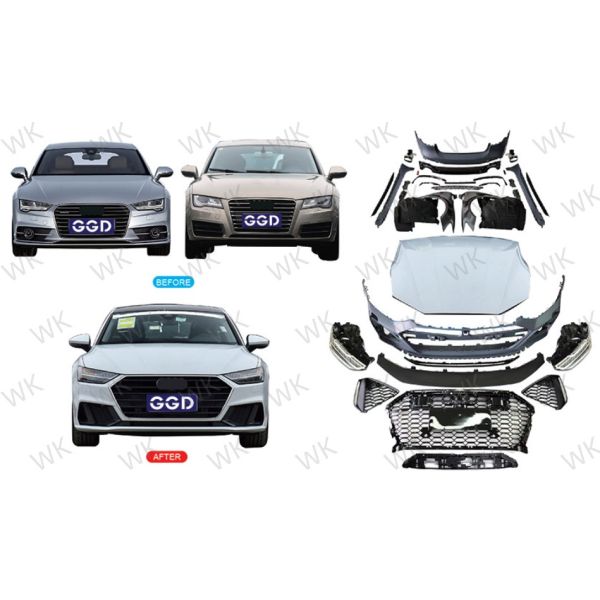 Audi A7 Body Kit From 2012-2018 Upgrade To 2020+ AUDI Body Parts Old To New Unpainted