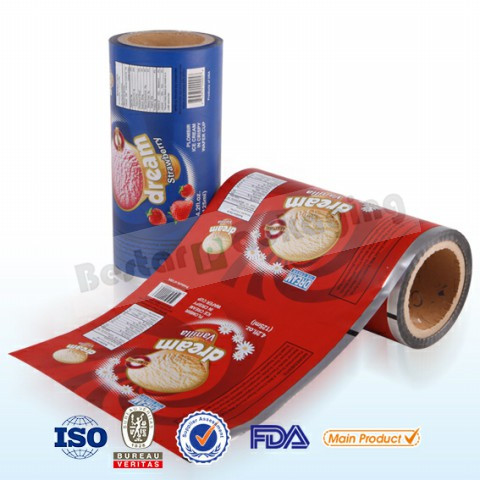 holesale vivid printing frozen popsicle packaging roll film,Food packaging plastic roll film with bestar packaging