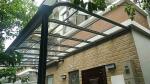 Aluminium Support Awning With Polycarbonate Sheet Roofs