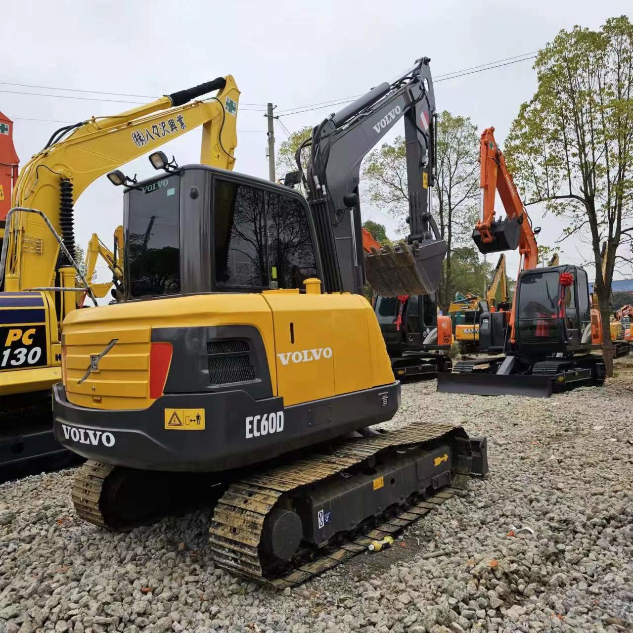Used Mini Hydraulic Backhoe Excavator Ec60d 6 Ton Crawler Digger