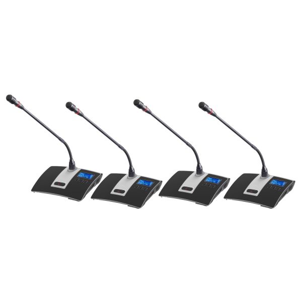 8 Microphone UHF Wireless Microphone System Digital Gooseneck Microphone