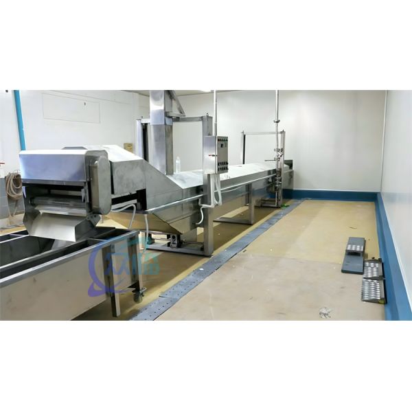 Industrial Shrimp Cooking Machine Durable 3.7KW Seafood Processing Line
