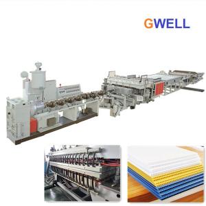 China PE Hollow Board Making Machine PE Polycarbonate Sheet Manufacturing Machine Plant Hollow Profile Extrusion on sale