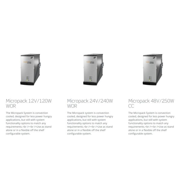 Eltek Micropack System 120W1000W 12V 24V 48V options with compact controller P/N: 241120.911 P/N: 241120.920 P/N: 241120.901