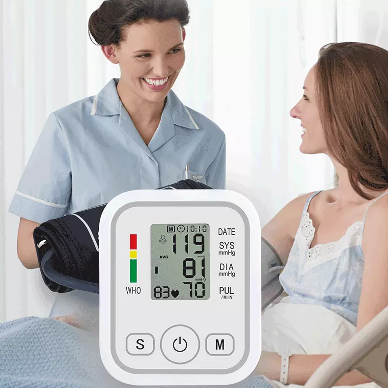 Arm Automatic BP Monitor Sphygmomanometer Measuring Machine Digital Electronic Blood Pressure