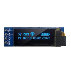 China 3V 5V 128x32 OLED Display Module 0.91 Inch 4 Pins With SSD1306 Driver IC on sale
