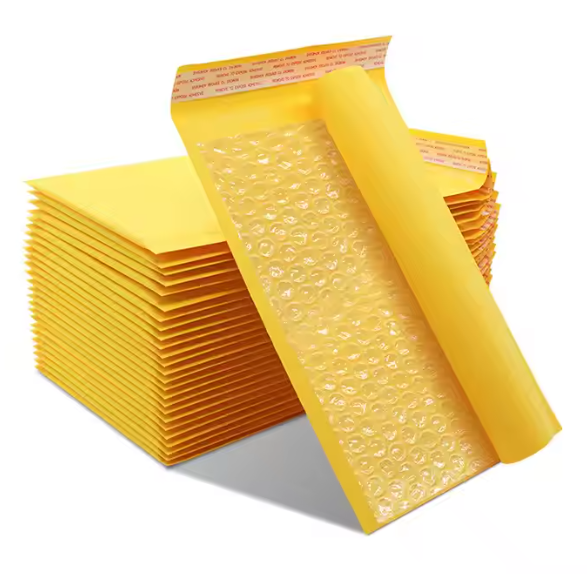 Buy cheap Customizable Puncture-Resistant Kraft Bubble Mailing Bag Cushioning Bubble-Lined product