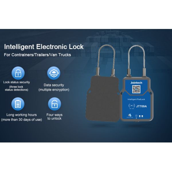 4G Portable GSM Magnetic Logistic GPS Tracker Lock For Fleet Trailers Container Monitoring
