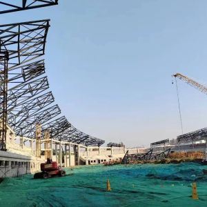 Buy cheap High Rise Long Span Steel Structure Gymnasium Prefabricated Customized product