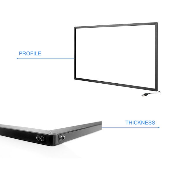 YCLTOUCH 32 inch infrared multi touch screen frame with 20 touch points