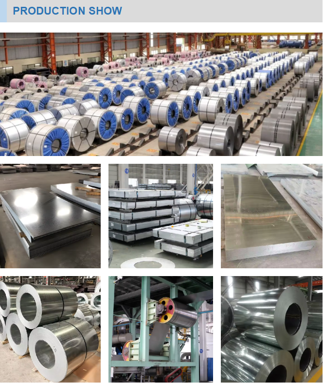 DX53D Punching Bending Galvanized Sheets With Uniform Zinc Coating