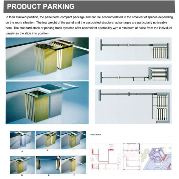 Collapsable Folding Movable Partition Walls In Function Room Modernized Decoration Style