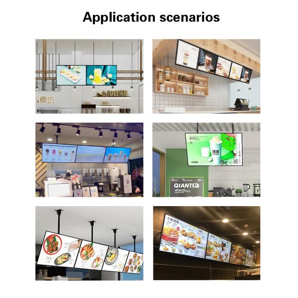 32 inch to 65 inch Restaurant Menu Board Wifi Digital Signage with Software Cloud Server