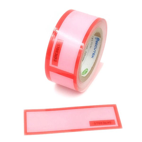 Non Transfer PET Void Hologram Sticker Label Roll Self Adhesive CMYK Color