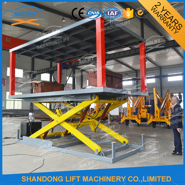 5T 3M Double Deck Car Parking System Lift Home Scissor Car Lift for 2 Car with CE TUV