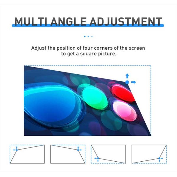 Multiple Languages BT 4.2 Pocket Mini DLP Projector With 3W Speaker
